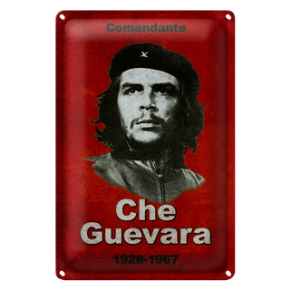 Blechschild Retro 20x30cm Comandant Che Guevara 1928-1967