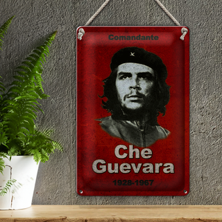 Blechschild Retro 20x30cm Comandant Che Guevara 1928-1967