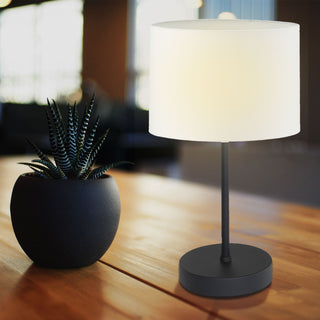 Tischleuchte weiß Tischlampe Nachtischlampe Lampe Leuchte Licht Tischlicht