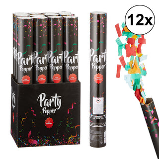 12er Set Party Popper 40cm - Party - Spaß