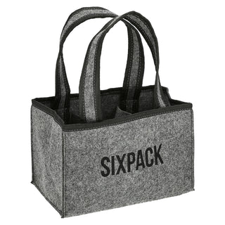 Flaschenträger "Sixpack" aus Filz Männerhandtasche Bierträger Flaschenkorb