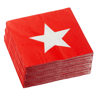 Servietten "Star" 60er Set 3lagig Papierserviette Motivserviette stoffähnlich Tuch