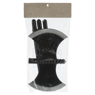 Axt Henker Halloween 30x110cm schwarz grau Kunststoff Waffe zerlegt Doppelaxt Kostümzubehör