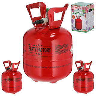 Helium Ballongas 3er Set für ca. 90 Ballons Luftballons Heliumflasche Folienballons Luftballons Party Hochzeit