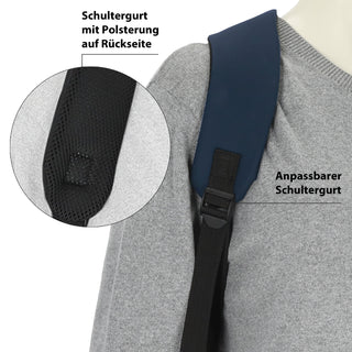 Falt Rucksack Minor 30l anthrazit 40x57x15cm Polyester Water Resitant Rubber Finish Reißverschlusstaschen Eingriffstaschen wasserabweisend Rolltop