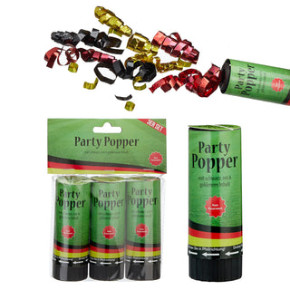 Party-Popper Deutschland 10cm im 3er Set