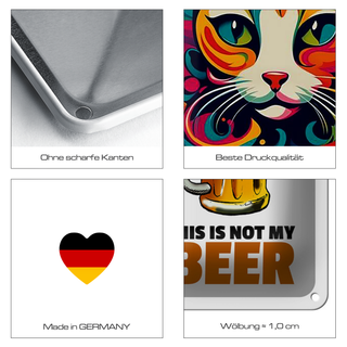 Blechschild Spruch 20x30cm Dorfkinder wissen wie Plätzchen